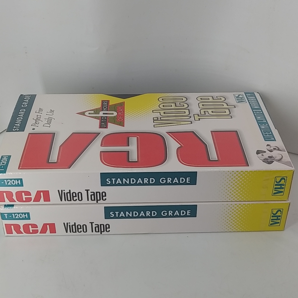 2 VHS TAPES by RCA